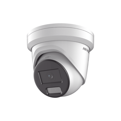 [Dual Light + ColorVu] Turret IP 4 Megapixel / Lente 2.8 mm / 40 mts IR + 40 mts Luz Blanca /  Microfono Integrado  / Exterior IP67 /   WDR 130 dB / Videoanaliticos (Filtro de Falsas Alarmas) / Captu