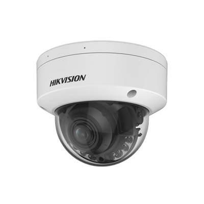 Domo IP 4 Megapixel / Lente Motorizado 2.7 - 13.5 mm / Dual Light (40 mts IR + 40 mts Luz Blanca ) / Exterior IP67  / WDR 130 dB / PoE + / AcuSense / MicroSD