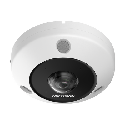 Fisheye IP 12 Megapixel / 180° - 360° / Dewarping / Lente Inmervision / Heat Map / HEOP 2.0 / Conteo de Personas / IP67 / IK10 / 15 mts IR / Entrada y Salida de Audio y Alarma / Múltiples Vistas / Mi