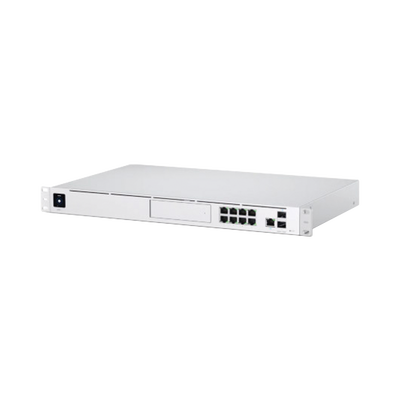 UniFi OS Console: Dream Machine Pro, con 1 puerto WAN Gigabit RJ45, 1 puerto WAN 10G SFP+ / 8 puertos LAN Gigabit RJ-45, y una bahía de HDD 3.5&quot; (No incluye HDD), Integra todas las aplicaciones UniFi