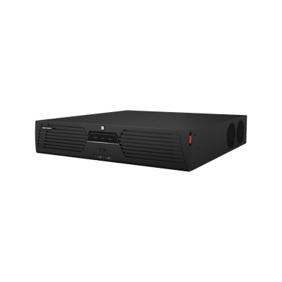 [Doble Poder de Decodificación] NVR 32 Megapixel (8K) / 32 Canales IP / AcuSense / ANPR / Conteo de Personas / Heat Map / 8 Bahías de Disco Duro / 2 Tarjetas de Red / Soporta RAID con Hot Swap / 2 HD