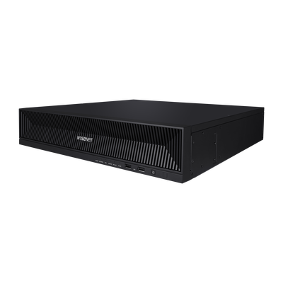 NVR de 16 canales / 32MP / Hasta 4 Discos Duros / Switch PoE+ 16 puertos / Wisenet P2P / H.265 &amp; WiseStream