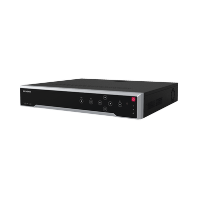 [Doble Poder de Decodificación] NVR 32 Megapixel (8K) / 32 Canales IP / 16 Puertos PoE+ / AcuSense / ANPR / Conteo de Personas / Heat Map / 4 Bahías de Disco Duro  / HDMI en 8K / Soporta POS / Alarma