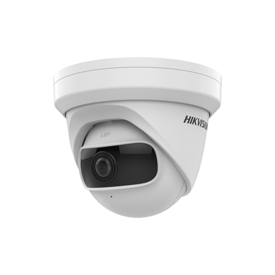 Turret IP 4 Megapixel / Serie PRO + / Panorámica 180° / 10 mts IR / Lente 1.68 mm / WDR / PoE / Uso en Interior 