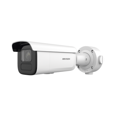 Bala IP 6 Megapixel / Lente Mot. 2.7 a 13.5 mm / 60 mts IR EXIR / Exterior IP67 / IK10 / DARKFIGHTER / PoE+ / Micro SD / Audio y Alarmas I/O / 4 Analíticos: AcuSense, Deteccion Facial, Conteo de Pers