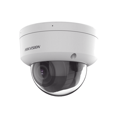 [Dual Light + 2 Micrófonos Integrados] Domo IP 6  Megapixel / Lente Mot. 2.8 a 12 mm / 40 mts Luz Blanca + 40 mts IR / ACUSENSE / Exterior IP67 / IK10 / WDR 120 dB / PoE / ONVIF / Alarmas I/O / Micro