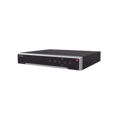 [Doble Poder de Decodificación] NVR 32 Megapixel (8K) / 32 Canales IP / 24 Puertos PoE+ / AcuSense / ANPR / Conteo de Personas / Heat Map / 4 Bahías de Disco Duro  / HDMI en 8K / Soporta POS / Alarma