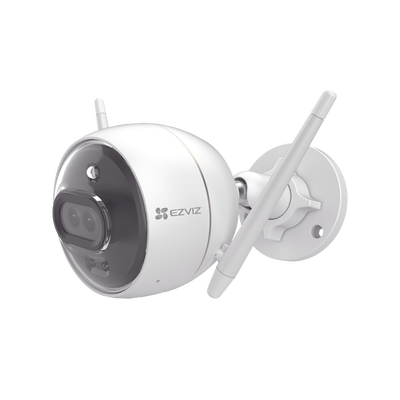 Bala IP 2 Megapíxel / Wi-Fi  / Doble Lente / COLORES EN OSCURIDAD /  Notificación a la App al Detectar Personas o Vehículos  / Grabación en la nube / Audio de dos vías / Luz Estroboscópica / Sirena /