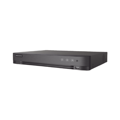 DVR 8 Canales TURBOHD + 4 Canales IP / 5 Megapixel Lite - 3K Lite / Audio de Dos Vías por Coaxitron / Reconocimiento Facial / ACUSENSE (Evista falsas alarmas) / 1 Bahía de Disco Duro / Salida de Vide