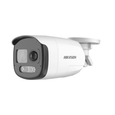 [ColorVu] Bala TURBOHD 2 Megapixel (1080p) / Imagen a Color 24/7 / Lente 2.8 mm / Luz Blanca 40 mts / Exterior IP67 / WDR 130 dB / Sensor PIR / Sirena Integrada / Salida de Audio Estrobo ROJO - AZUL 