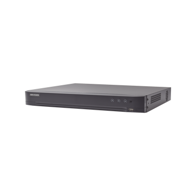 DVR 8 Canales TurboHD + 8 Canales IP / 8 Megapixel (4K) / Acusense (Evita Falsas Alarmas) / Audio por Coaxitron / 1 Bahía de Disco Duro / 8 Entradas de Alarma / 4 Salidad de Alarma / H.265+ 