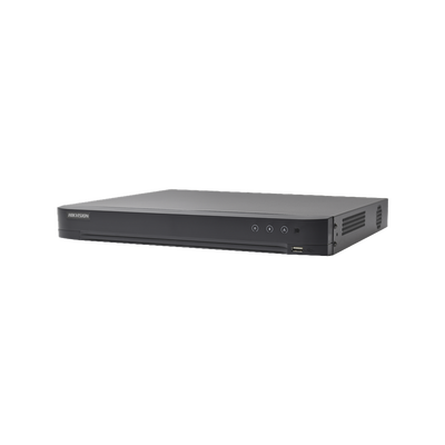 (Audio Bidireccional) DVR 32 Canales TurboHD + 8 Canales IP / 5 Megapixel Lite - 3K Lite / Acusense / Reconocimiento Facial  / Audio por Coaxitron / 2 Bahías de Disco Duro / H.265+ / Salida de Video 