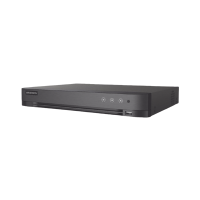 [Audio Bidireccional] DVR 4 Canales TurboHD + 1 Canal IP / 2 Megapixel (1080p) Lite / Acusense Lite (Evita Falsas Alarmas) / Audio por Coaxitron / 1 Bahia de Disco Duro / H.265+ / Salida de Vídeo Ful