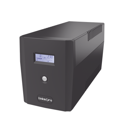 UPS 1500VA/900 W Pantalla LCD / Línea Interactiva 120Vca / 6 tomas 5-15R (4 Respaldadas) / Regulación de Voltaje / Protección RJ45