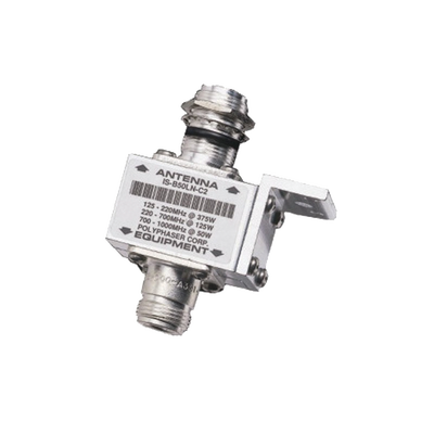Protector RF Coaxial Para 10 - 1000 MHz de Ceja Frontal y Conectores N Hembra en Ambos Lados, 50 Ω