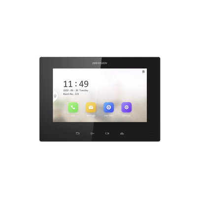 Monitor IP Lite TOUCH 7&quot; para Videoportero IP / Vídeo en Vivo / PoE Estándar / Apertura Remota / Llamada Entre Monitores / Audio de dos vías 