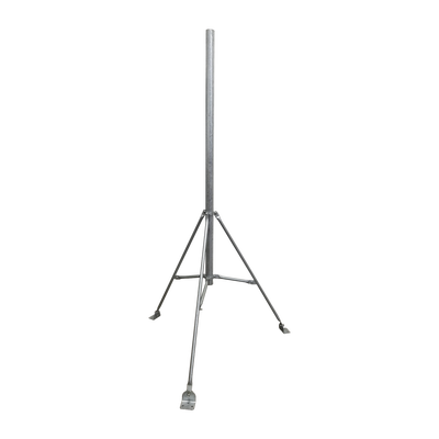 Mástil de 2&quot; x 1.5 metros con Tripie para Instalación en losa. Acero Galvanizado en Caliente.