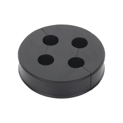Inserto de Caucho de 4&quot; Con Cuatro Orificios para Cable de 3/8 in