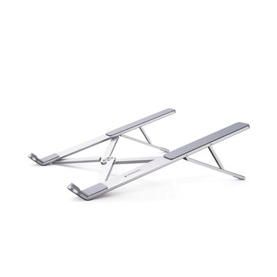 Soporte Portátil de Aluminio para Laptop / Amplia Compatibilidad de 11-17.3&quot; / Ajuste de Altura 46.5 mm-136.5 mm / Capacidad de carga de 5 kg / Diseño Plegable / Material de Aleación de Aluminio + Si