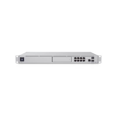 UniFi OS Console: Dream Machine Special Edition, 8 puertos LAN RJ45 con POE, 1 LAN SFP+, 1 WAN 2.5G RJ45  y 1 WAN SFP+, 128 GB de memoria interna. Todas las aplicaciones UniFi integradas