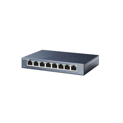 Switch Gigabit no administrable de 8 puertos 10/100/1000 Mbps 