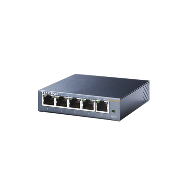 Switch Gigabit no administrable de 5 puertos 10/100/1000 Mbps 