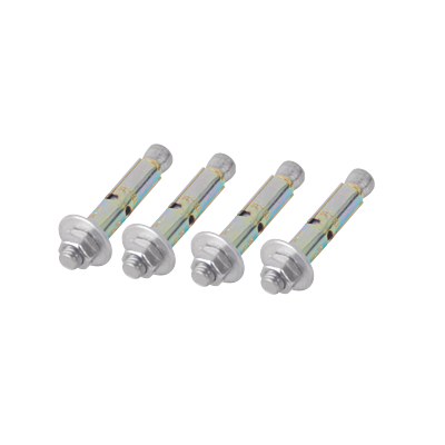 Kit de 4 Piezas de Taquete Tipo Barrenancla con Tornillo de 3/8&quot; X 3&quot; con Taquete de 1/2&quot;.