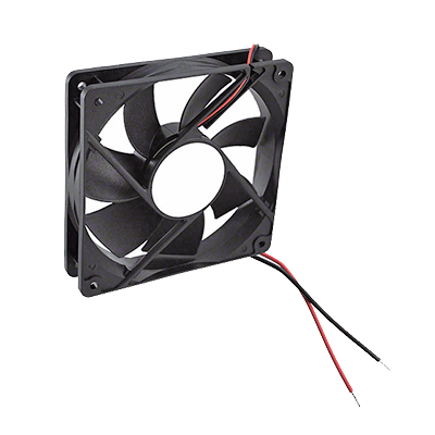 Ventilador Anticondensante Axial Cuadrado, 12Vcc, 120x120x25 mm, 75.0 CFM, 1.9 W, 161 mA, 2200 RPM.