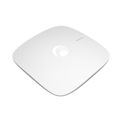 Punto de Acceso Wi-Fi para interior / Omnidireccional cnPilot e410 / Doble banda (2.4 y 5 Ghz) / MU-MIMO 2x2 / Antena Beamforming / Hasta 256 Clientes / Hasta 1.2 Gbps / Gestión centralizada desde nu