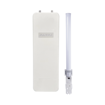 Super Kit WiFi Omnidireccional en 2.4 GHz para WISP, Hasta 300 m de Cobertura, El Kit Incluye Punto de Acceso C1XN+ y Antena Omnidireccional  de 10 dBi