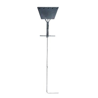 Ancla tipo Paleta con Redondo 3/4&quot;, placa de 1/2&quot;, 195 cm de Largo, Galvanizado por Inmersión en Caliente.