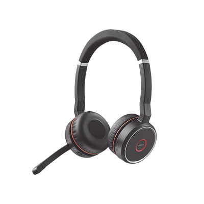 Jabra Evolve 75 SE Stereo, conexión Bluetooth, indicador de ocupado, USB-A Compatible con cualquier plataforma UC (7599-848-109)