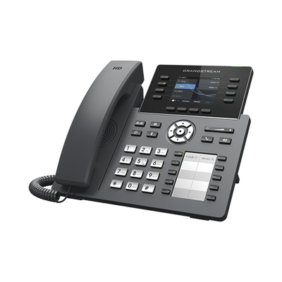 Teléfono IP Wi-Fi, Grado Operador, 8 líneas SIP con 4 cuentas, pantalla a color 2.8&quot;, puertos Gigabit, Bluetooth, PoE, codec Opus, IPV4/IPV6 con gestión en la nube GDMS