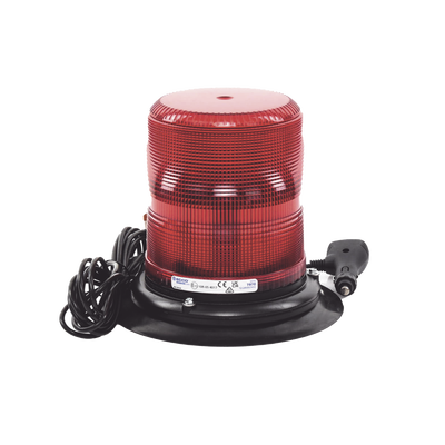 Baliza LED color rojo con montaje magnético de succión de 7&quot; de altura