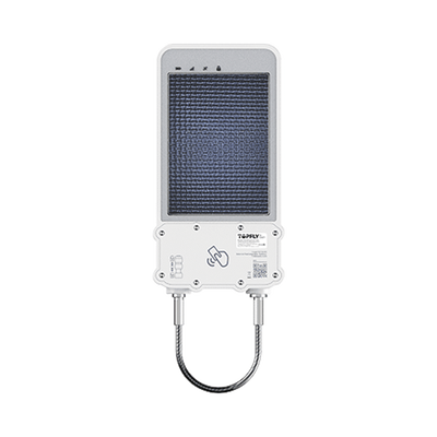 Rastreador satelital 4G LTE /Candado inteligente de seguridad para cajas de tractocamión / carga solar / desbloqueo local (RFID) y remoto / fijación magnética / alarma anti sabotaje/ Batería de 14,40