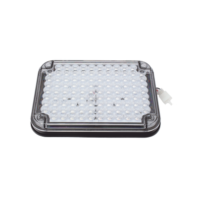 Luz de Advertencia de 9X7&quot;, Bicolor Rojo/Claro, Ideal para Ambulancias