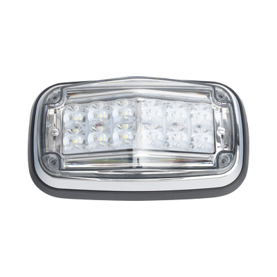 Luz de advertencia 8 X 4&quot;, Color Rojo / Claro, IP67, SAE, Ideal para Ambulancias