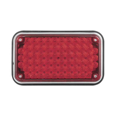 Luz de Advertencia de 6X4&quot;, Color Rojo, Ideal para Ambulancias