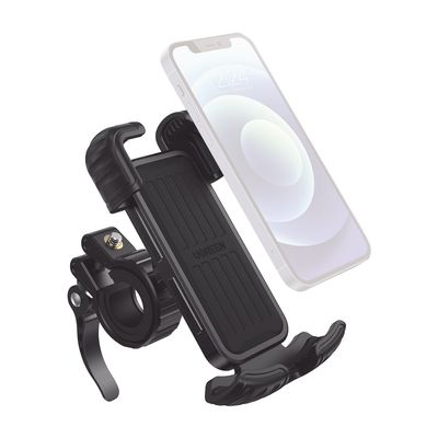 Soporte de Celular para Manillar de Motocicleta o Bicicleta / Anti Vibración / Protección de clip Antideslizante / Rotación de 360° / Bloqueo de Seguridad / Compatible con manillar de 0.6&#39;&#39; a 1.75&#39;&#39; 