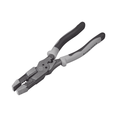 Pinza Híbrida con Ponchadora de 8&quot;. Pela Cable Sólido de 10-14 AWG y Cable Trenzado de 12-16 AWG
