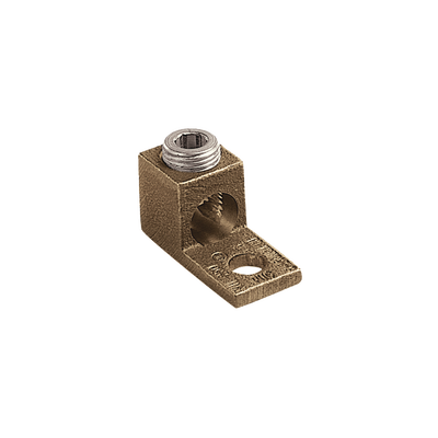 Terminal Tipo Lengüeta Recta de Cobre, Cal. 8 a 1/0 AWG,  Orificio para perno de 5/16&quot; (7.9mm)