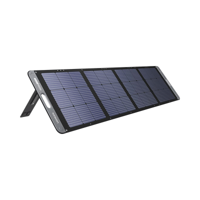 Panel Solar Plegable 200W / Recomendado para el Power Station Portable de 1200W UGREEN /  Alta Eficiencia de Conversión / Alineación Inteligente de la Luz Solar / Resistente Al Agua y Duradero / Incl