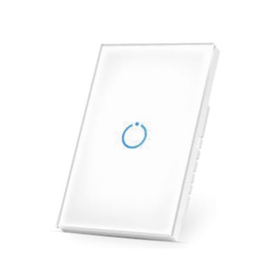 (ZWAVE) Interruptor On/Off panel táctil touch inalámbrico Zwave Plus 1 boton. Compatible con Hubitat HC8, Álula  M2M, otro 