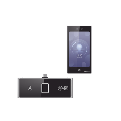 Terminal Facial Min Moe WiFi con pantalla de 7&quot; y Lector de Huellas, Códigos QR y Bluetooth /  Exterior IP65 / 10,000 rostros y 50,000 tarjetas / Soporta módulo lector de Huella, QR y Bluetooth 