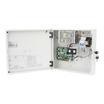 Controlador de Acceso para 4 puertas / Administrable 100 % en la Nube / Compatible con Teclado Wiegand de Terceros / PIN para visitas desde la APP / Capacidad de batería de respaldo / Función de  Ant