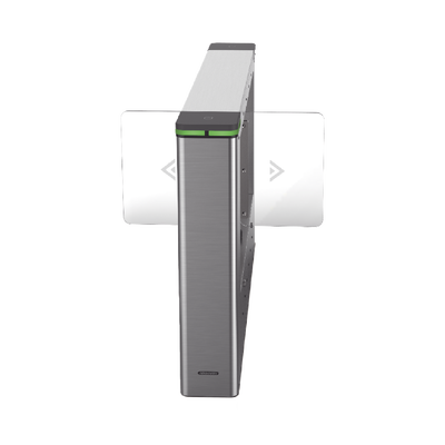 Torniquete Swing CENTRAL para Ampliar Numero de Carriles / Incluye Panel y Lectores de Tarjeta / TCP/IP Administrable por iVMS-4200 (Requiere Torniquete Izquierdo) / Carril de 90 cms / 6,000,000 MCBF