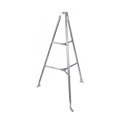 Montaje de tripie para exterior, altura total del tripie 1.52 m. Compatible con mástiles de hasta 3 m de largo 1  1/4 a 2&quot; de diámetro 