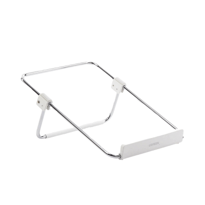 Soporte para Laptop / Plegable / Ajustable de 87 a 131 mm / Amplia compatibilidad 11&#39;&#39;-16&#39;&#39; / Capacidad de carga 20 KG / Antideslizante /  Ultra Ligero / Metal / ABS / Silicona / Color Plata