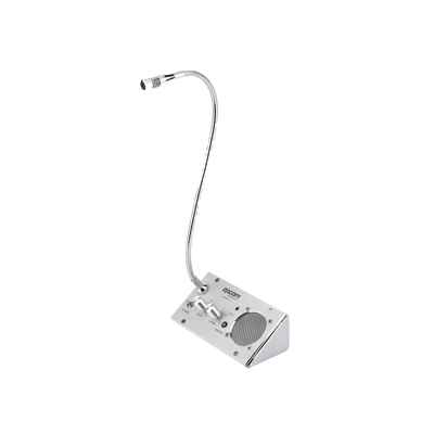 Sistema de Intercomunicación | Ideal para Ventanillas | Audio de voz de dos vías | 12V/1A 2W | Micrófono Interior + Micrófono Exterior