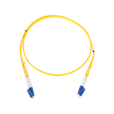 Jumper de Fibra Óptica Monomodo LC/LC Duplex de 1 metro 